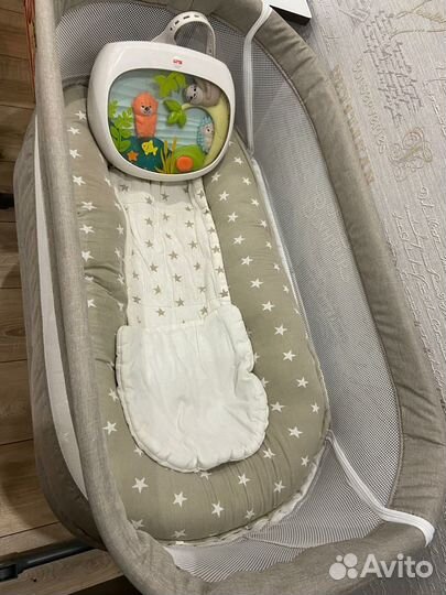 Детская кроватка приставная с маятником Accanto