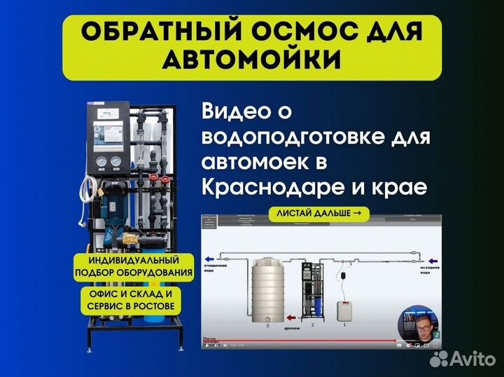 Обратный осмос для автомойки