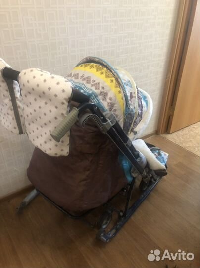 Санки ника с колесами