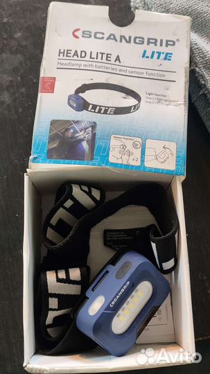 Налобный фонарик scangrip lite