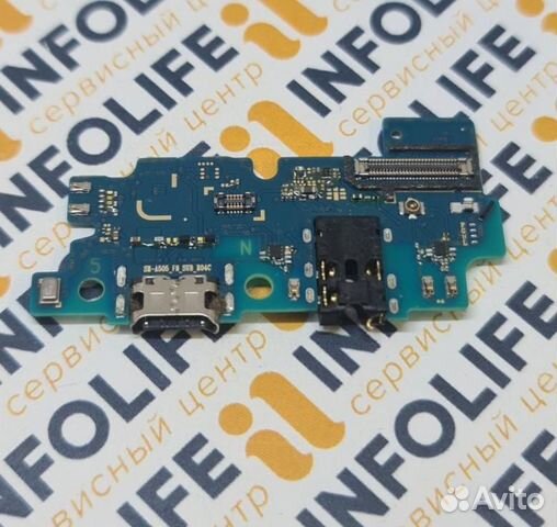 Шлейф плата, системный разъем Samsung A505 orig