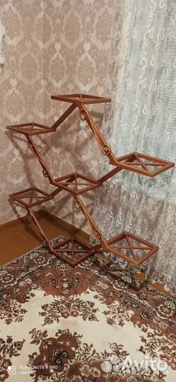Подставка для цветов напольная металлическая