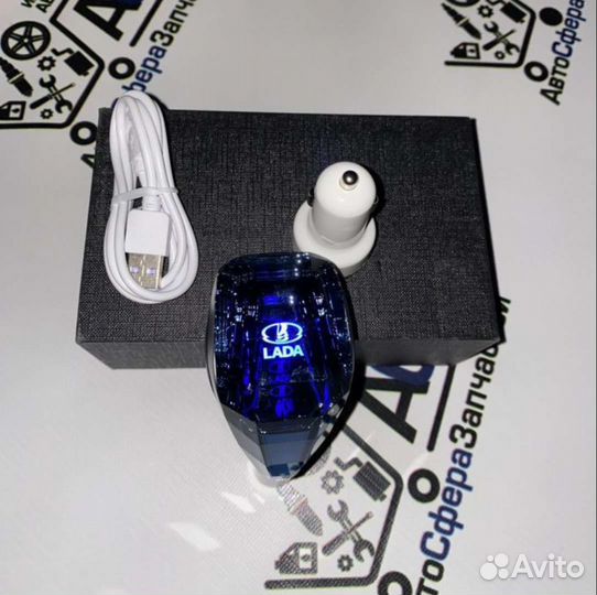 LED Ручка кпп сенсорная Ваз Лада Хрусталь Кристалл