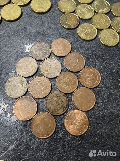 Монеты евро, центы