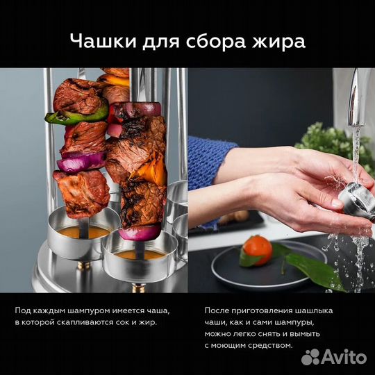 Электрошашлычница Black-Steel