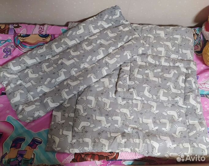 Комплект в коляску матрас подушка одеяло