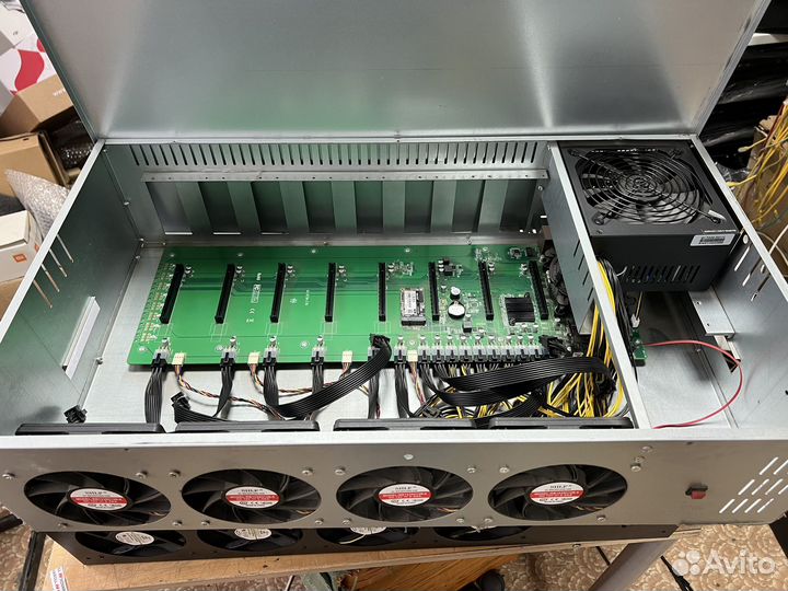 Продувной корпус для майнинга на 8карт