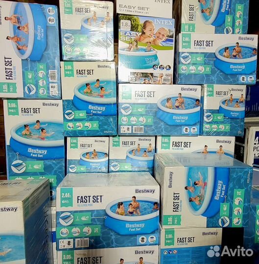 Бассейн Надувной бэствэй, Интекс 183,244,305,366