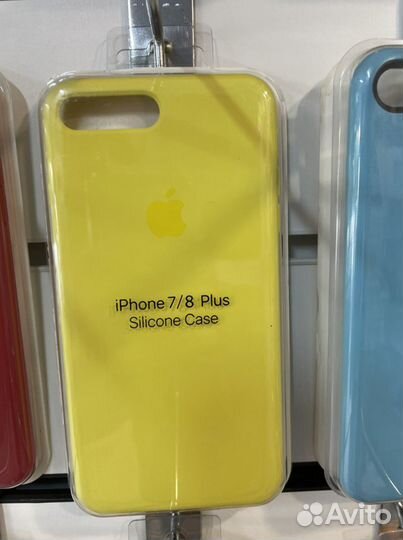 Чехол на iPhone 7 plus желтый