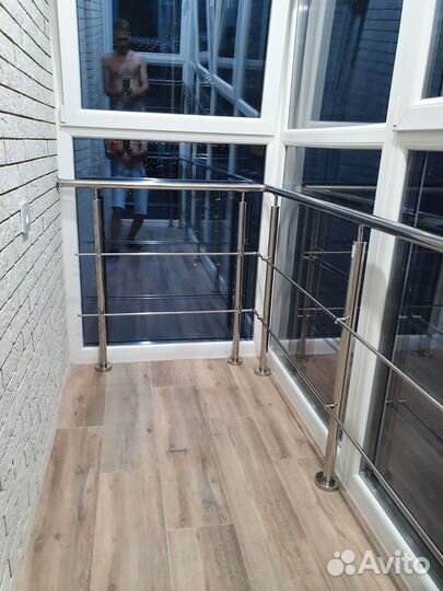 Ограждение для балкона на 2 ригеля