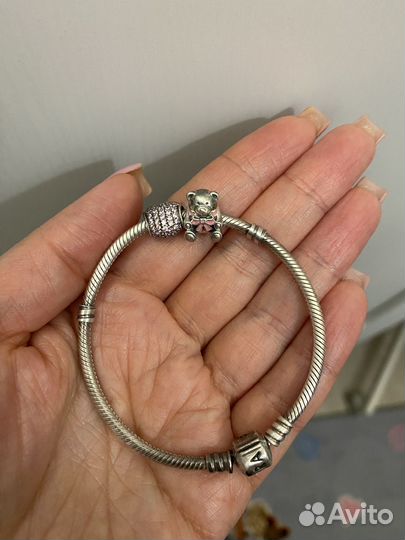 Шармы браслет pandora серебро