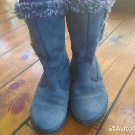Зимние сапоги ecco для девочки 32 33 размер