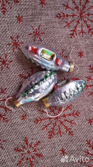 Елочные игрушки СССР советские новогодние игрушки