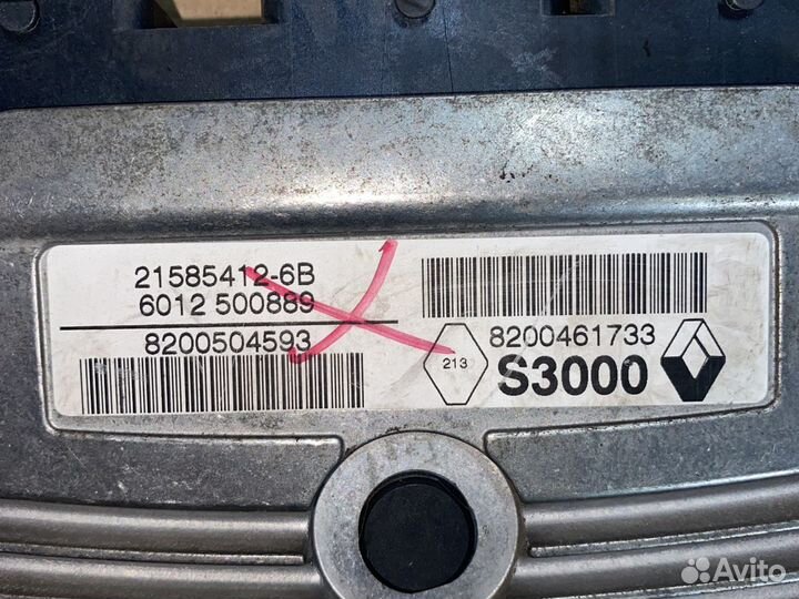 Эбу Renault 1.6л K4M 8200461733