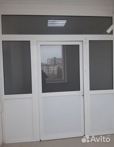 Алюминиевая перегородка, окна бу