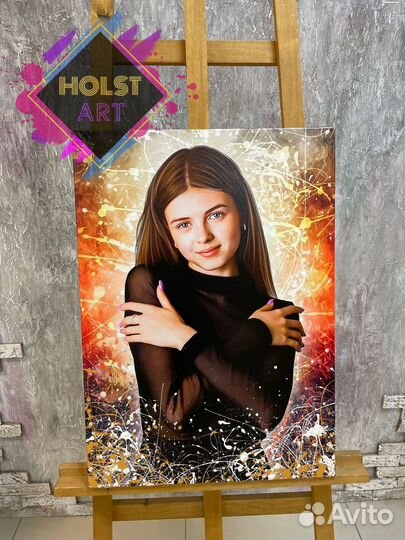 Портрет на холсте по фото