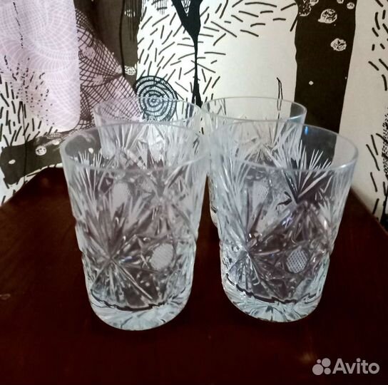 Стаканы, рюмки, стопки хрусталь