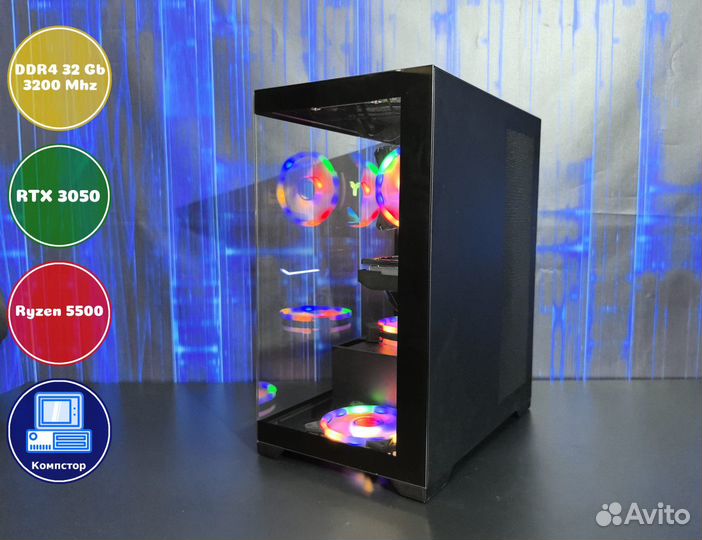 Игровая система AMD5500-RTX3050-32DDR4-JEP5627-A520
