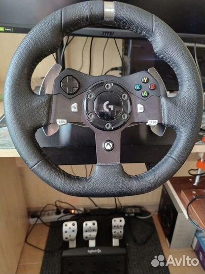 Игровой руль Logitech g920 + педали