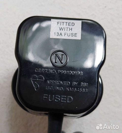 Кабель питания BS1363A английская вилка