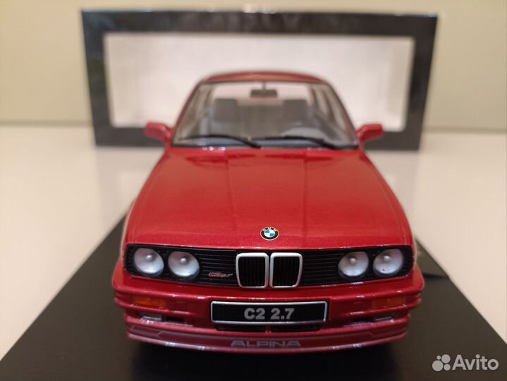 BMW Alpina C2 (E30) 1988 г. Красный 1:18