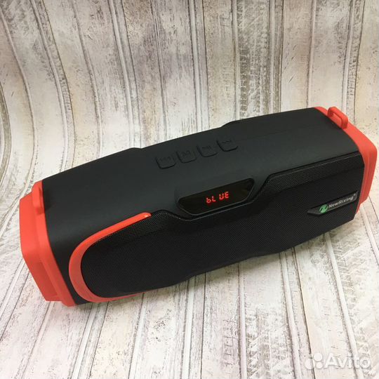 Беспроводная колонка акустика Караоке красная