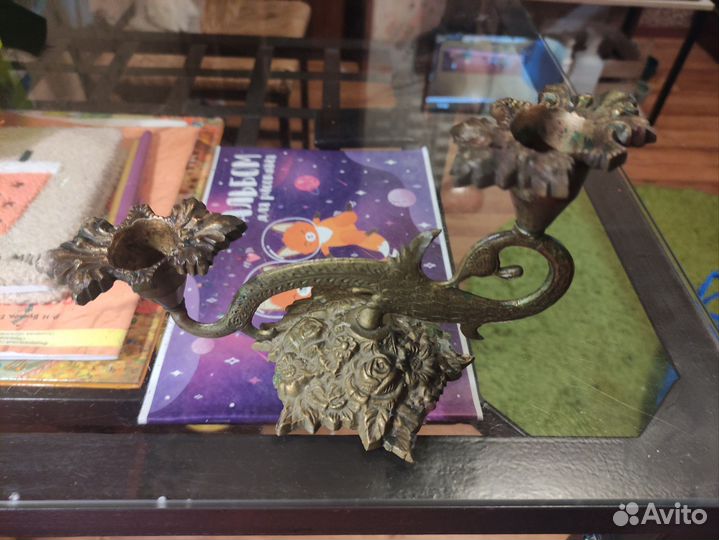 Подсвечник,латунь