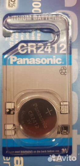 Батарейка Panasonic CR 2412 3V (оригинал)