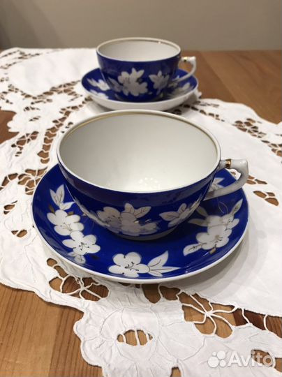 Сервиз чайный Яблоневый цвет СССР 1967 Дулево