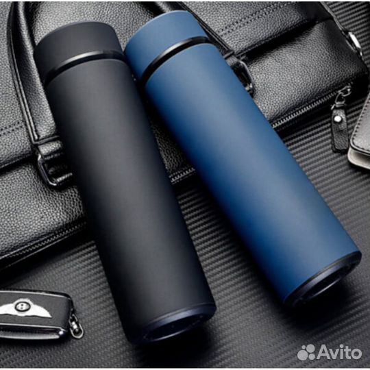 Термос металлический с резиновым покрытием Life 0