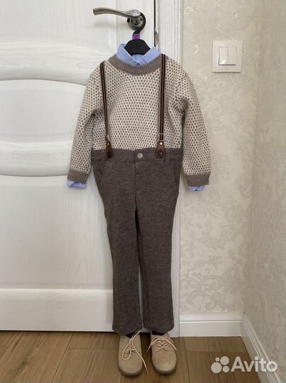 Костюм (рубашка, брюки и свитер)