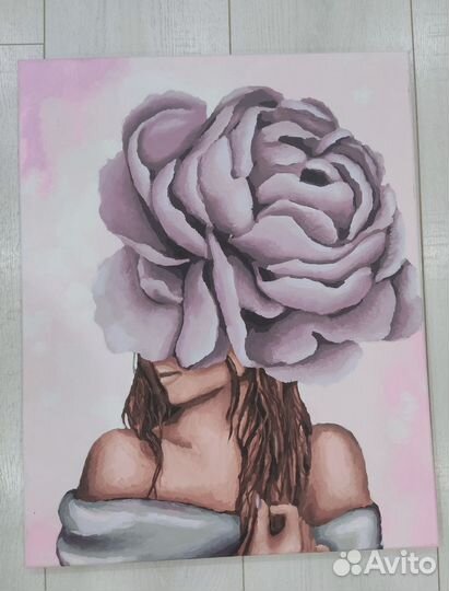 Картина Женщина-цветок