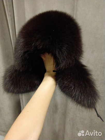 Шапка мужская песцовая