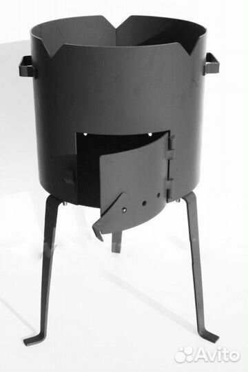 Печь под казан с дверцей