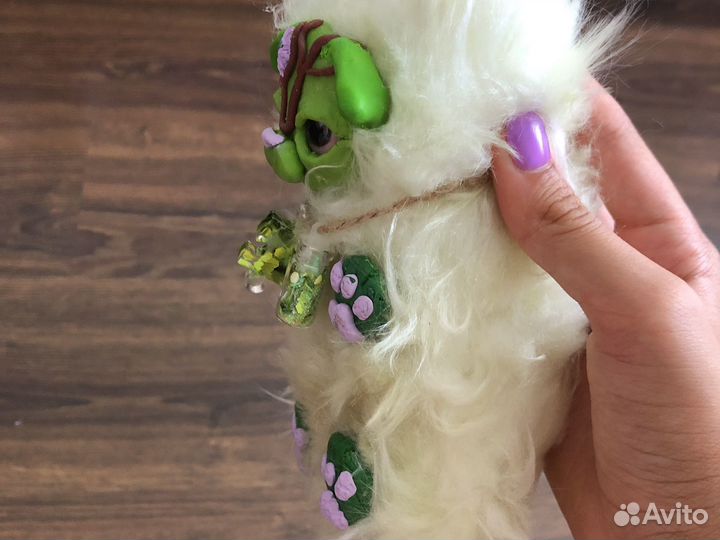 Игрушка ручной работы в смешанной технике