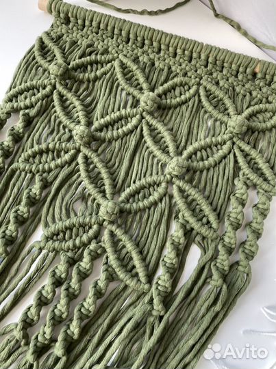 Панно макраме в стиле бохо/сканди