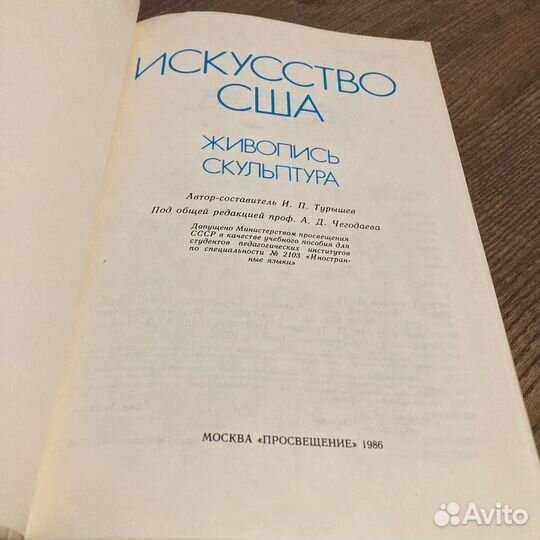 Искусство США. Живопись, скульптура. Турышев. 1986