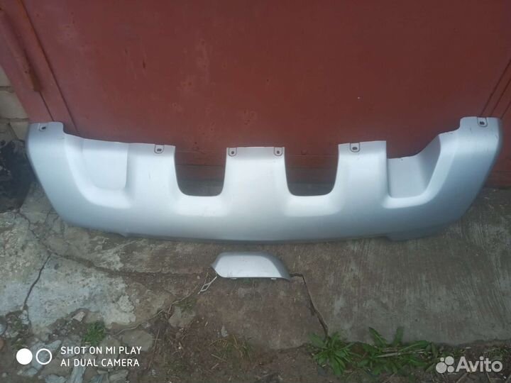 Накладка на задний бампер дастер рестайлинг