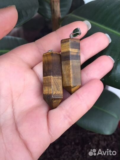 Кулоны маятники подвески натуральный камень