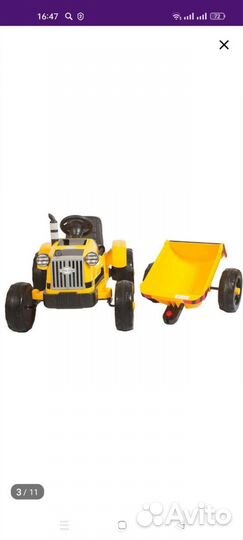 Детский трактор на аккумуляторе
