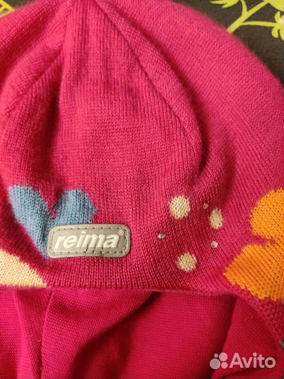 Шапка шлем reima 52 шерсть