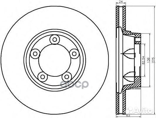 Mintex Тормозной диск MDC446 Mintex