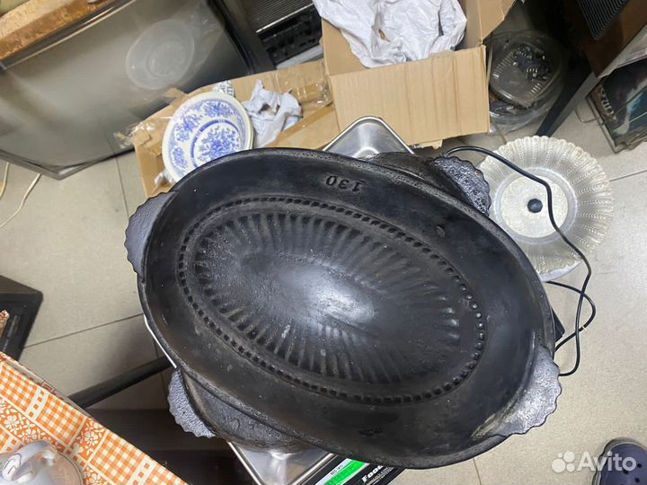 Чугунная утятница СССР