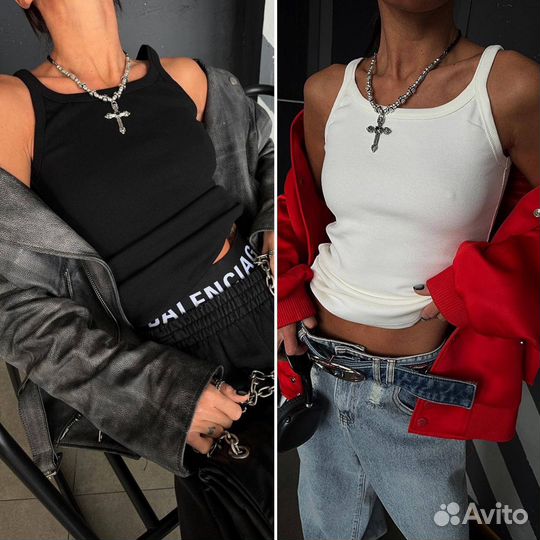 Базовая майка Toteme хлопковая (2 цвета, хит)