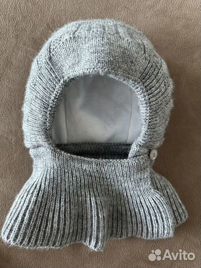 Шапка шлем для малаша зима 44-46