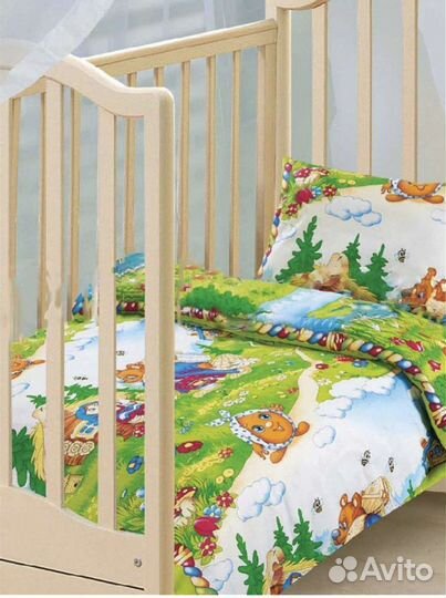 Комплект постельного белья в детскую кроватку