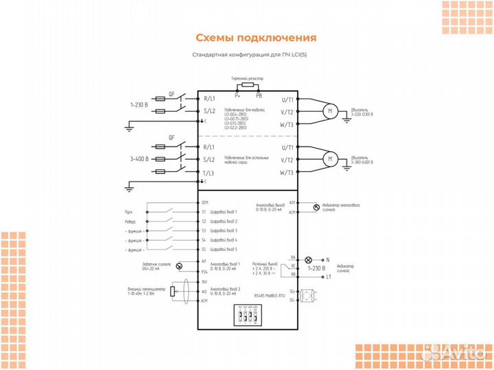 Частотный преобразователь 11 кВт 380В instart LCI