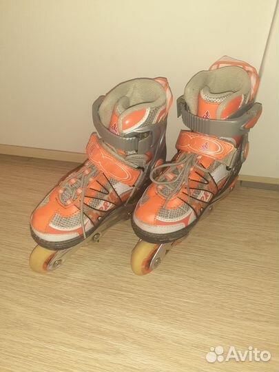 Роликовые раздвижные коньки размер 29-32