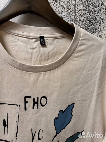 Футболка R-13 Rare Beige Skeleton Over Оригинал