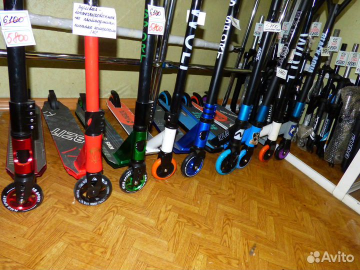 Самокаты трюковые (40 моделей)